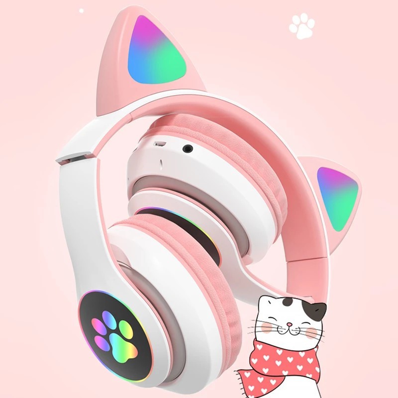 هدفون بلوتوثی مدل CAT EAR کد P33M