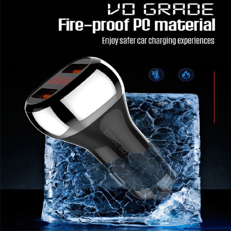 شارژر فندکی الدینیو مدل C2 به همراه با کابل microUSB