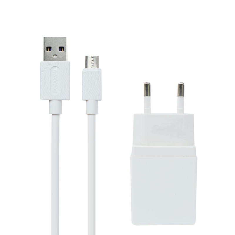 شارژر دیواری ترانیو مدل V11 به همراه کابل microUSB