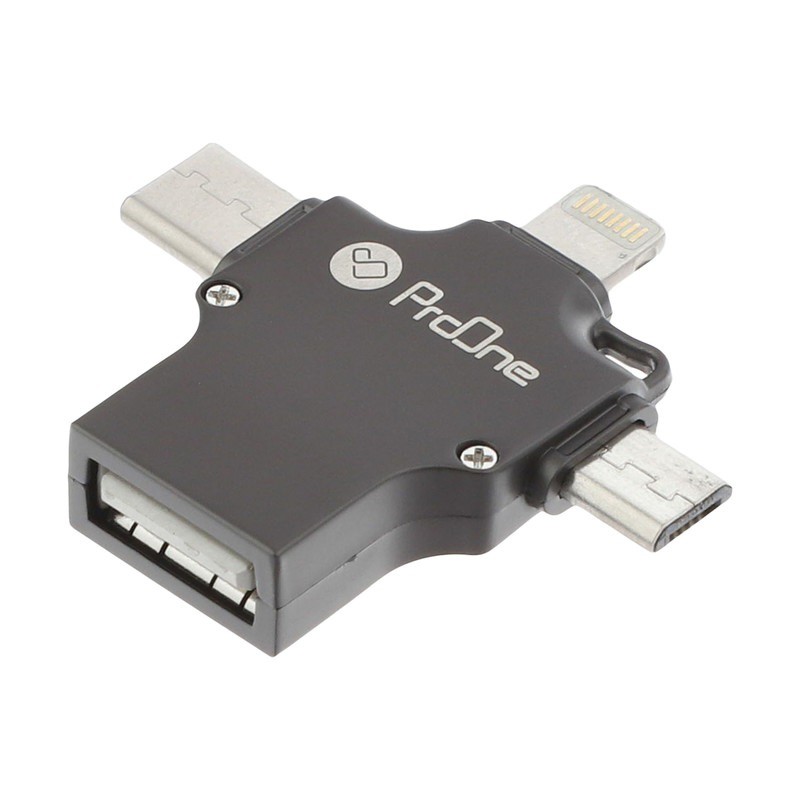 مبدل USB به USB-C /  Lightning / micro USB پرووان مدل PCO04
