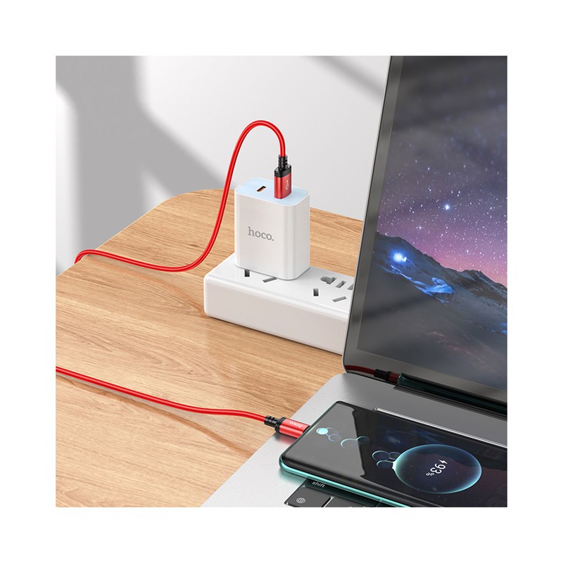 کابل تبدیل USB به Type-C هوکو مدل X89 طول 1 متر