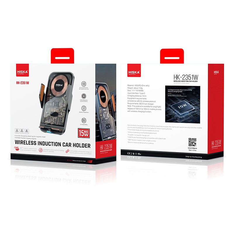 پایه نگهدارنده و شارژر بی سیم گوشی موبایل هیسکا مدل HK-2351W