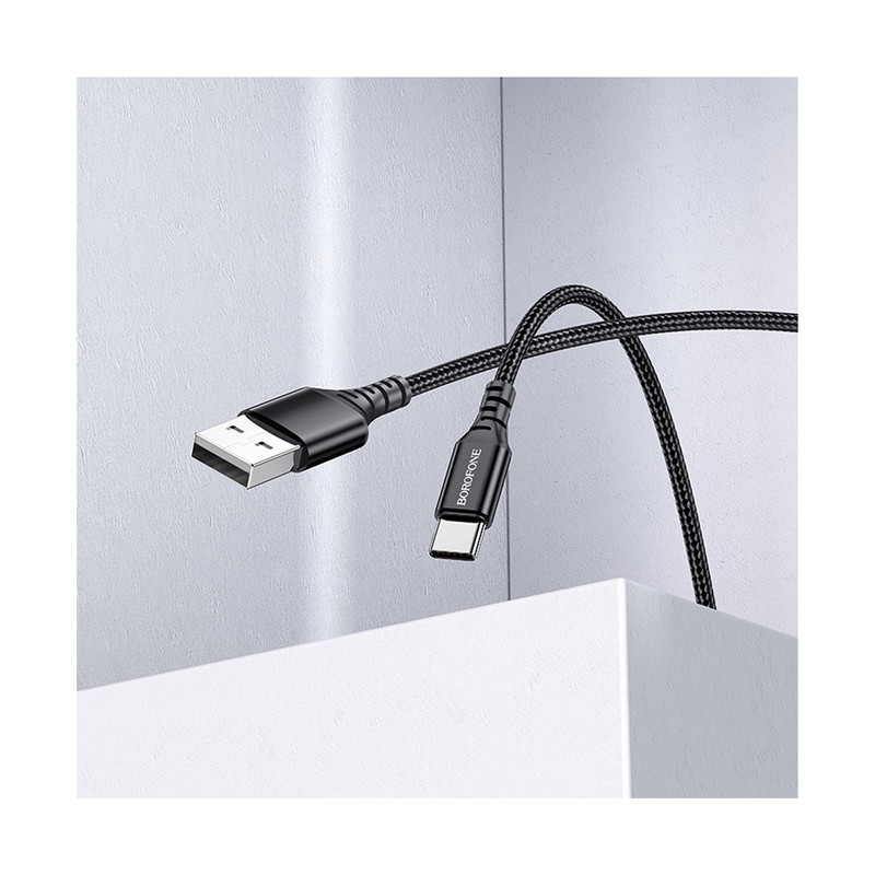 کابل تبدیل USB به USB-C بروفون مدل BX54 طول 1 متر