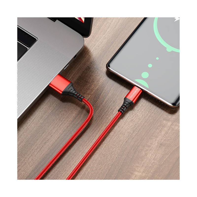 کابل تبدیل USB به USB-C بروفون مدل BX54 طول 1 متر