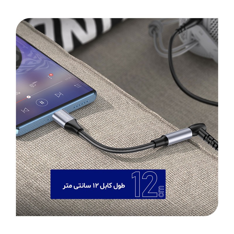 مبدل USB OTG به USB-C بروفون مدل BV16