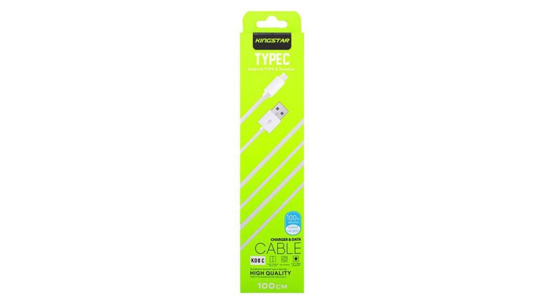 کابل Type-C کینگ‌ استار مدل K08C طول 1 متر
