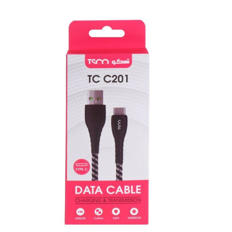 کابل Type-C تسکو مدل TCC201 طول 1 متر‎
