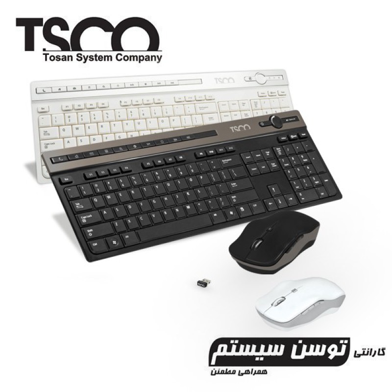 ماوس و کیبورد بی سیم تسکو مدل TKM-7106