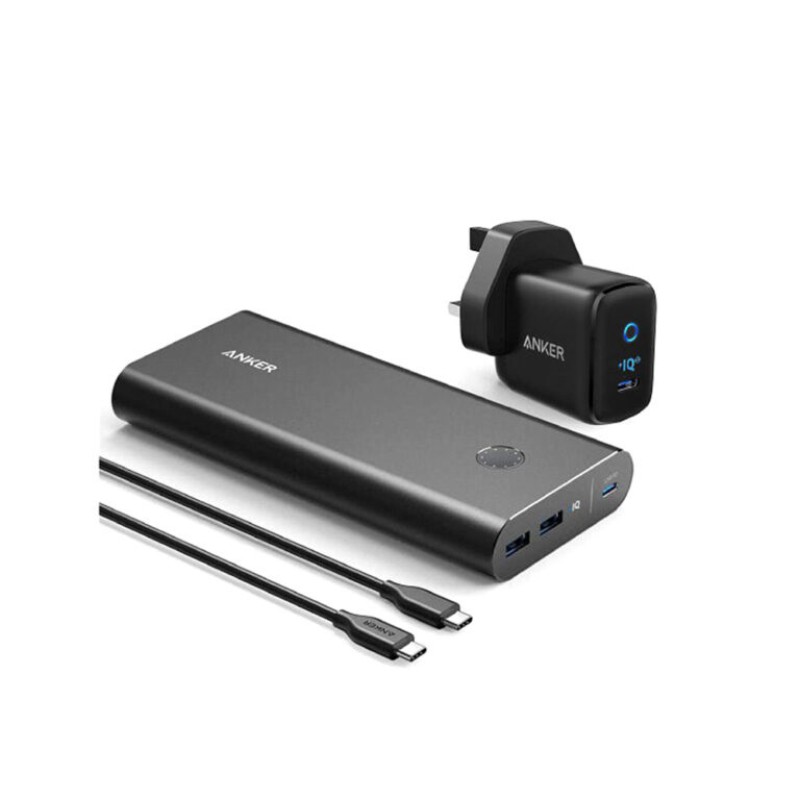 پاوربانک انكر مدل Anker ON THE GO B1376 با ظرفیت 26800 میلی‌آمپر ساعت به همراه با شارژر 30 واتی