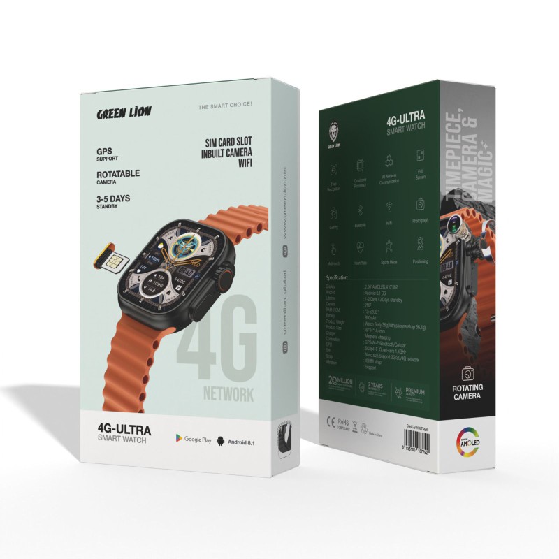 ساعت هوشمند گرین لاین مدل GN4GSWULTR - 4G Ultra