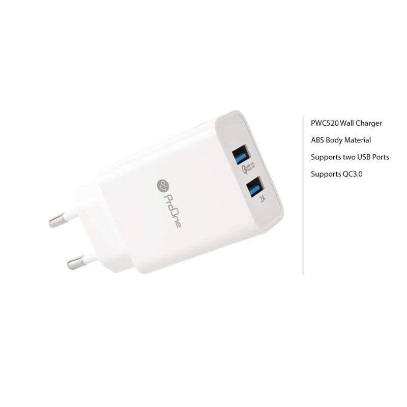 شارژر دیواری پرووان مدل PWC520 به همراه کابل MicroUSB