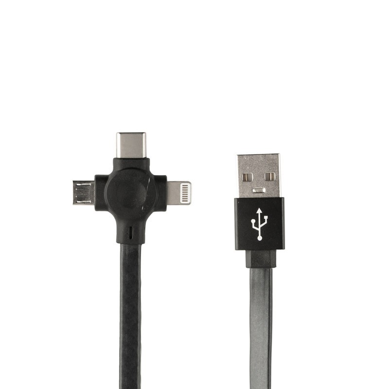 کابل Type-C / microUSB / لایتنینگ پرووان مدل PCC365R طول 1 متر