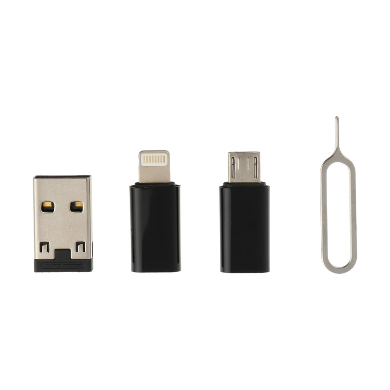 کابل تبدیل USB-C به USB-C / لایتنینگ / USB / micro USB پرووان مدل PCK001 طول 0.29 متر