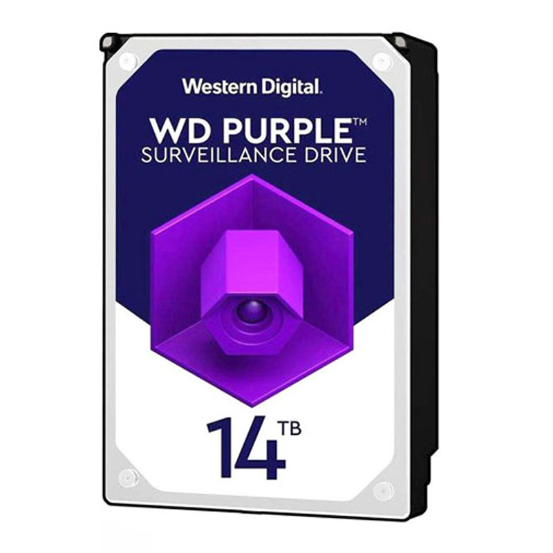 هارد دیسک اینترنال وسترن دیجیتال مدل Purple WD140PURZ ظرفیت ۱۴ ترابایت