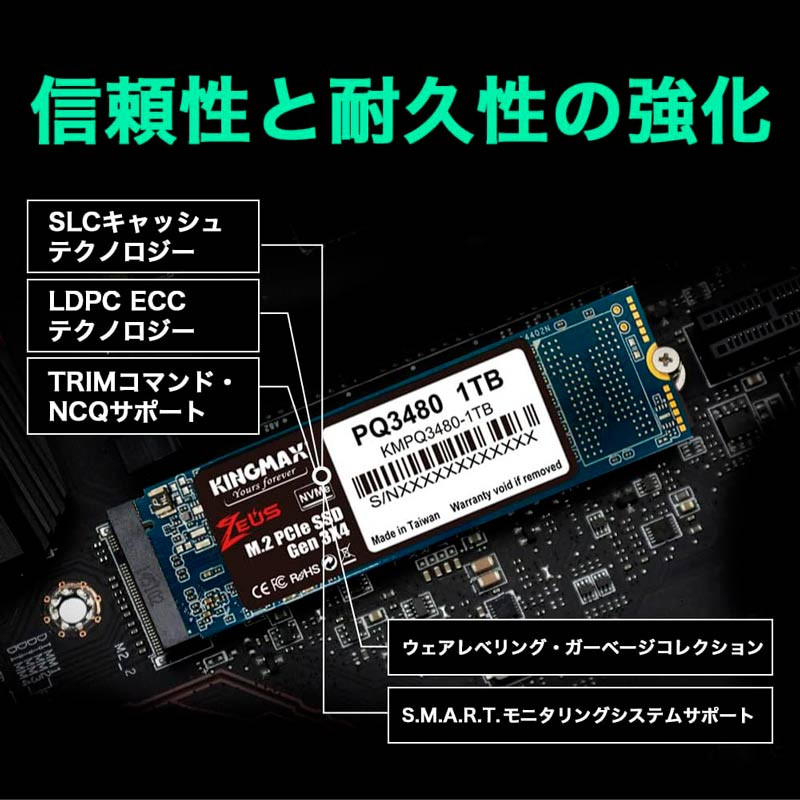 حافظه SSD اینترنال کینگمکس مدل PQ3480 ظرفیت 1 ترابایت
