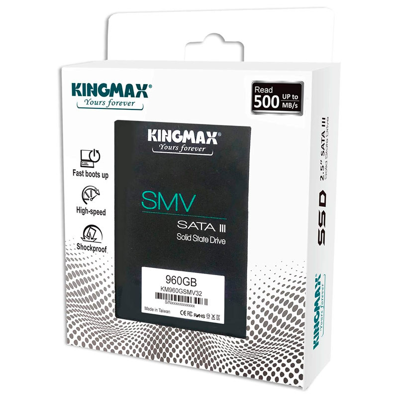 حافظه SSD اینترنال کینگ مکس مدل KM960GSMV32 با ظرفیت 960 گیگابایت