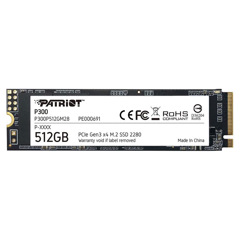 حافظه SSD اینترنال پاتریوت مدل P300 ظرفیت ۵۱۲ گیگابایت