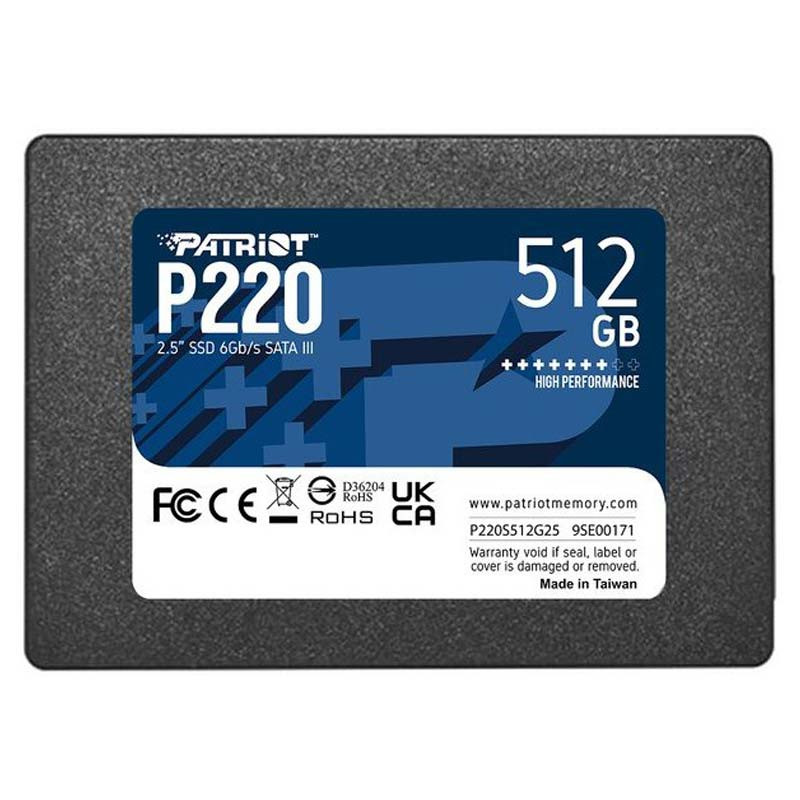 حافظه SSD اینترنال پاتریوت مدل P220 ظرفیت 512 گیگابایت