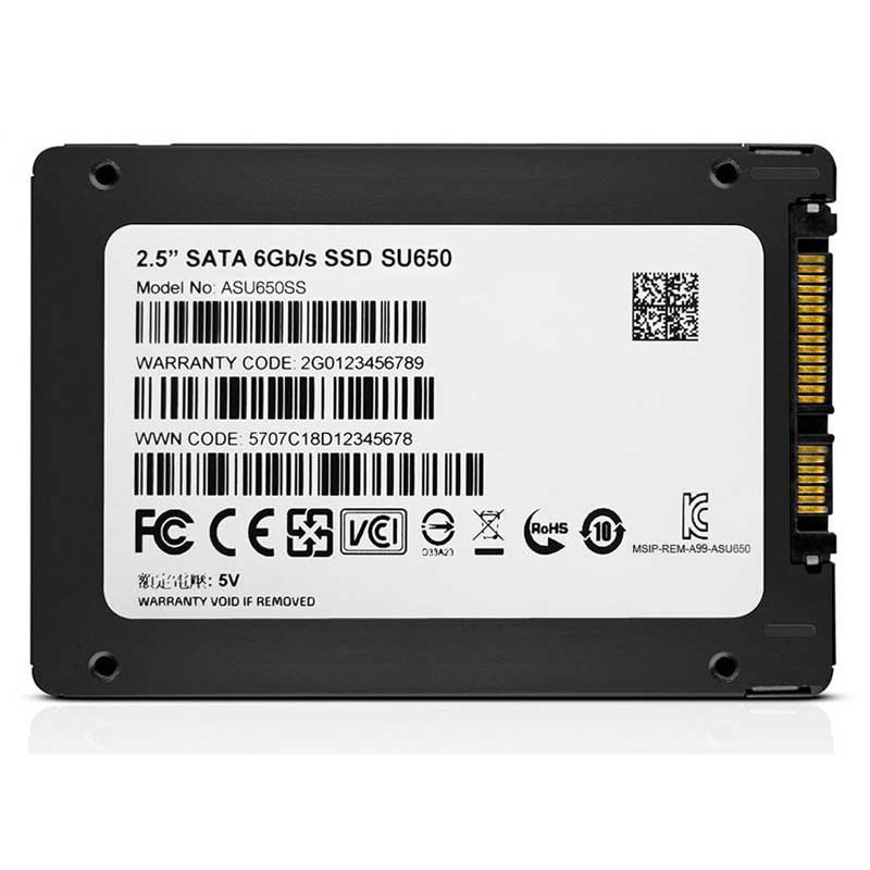 حافظه SSD ای دیتا مدل Ultimate SU650 ظرفیت ۲۴۰ گیگابایت