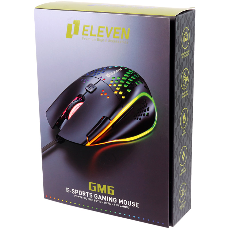 ماوس سیم دار گیمینگ الون مدل GM6