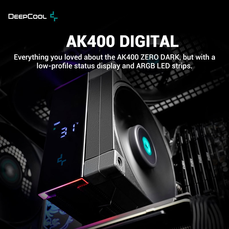 خنک کننده بادی پردازنده دیپ کول مدل AK400 Digital