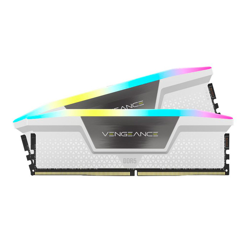 رم کامپیوتر DDR5 دو کاناله 5600 مگاهرتز CL40 کورسیر مدل Vengeance RGB ظرفیت 64 گیگابایت