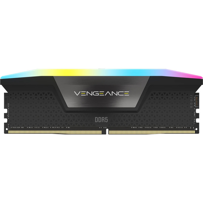 رم کامپیوتر DDR5 دو کاناله 5600 مگاهرتز CL40 کورسیر مدل Vengeance RGB ظرفیت 64 گیگابایت