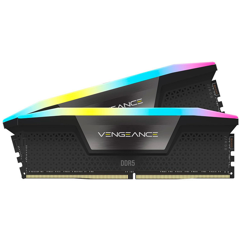 رم کامپیوتر DDR5 دو کاناله 7000 مگاهرتز CL40 کورسیر مدل Vengeance RGB ظرفیت 32 گیگابایت