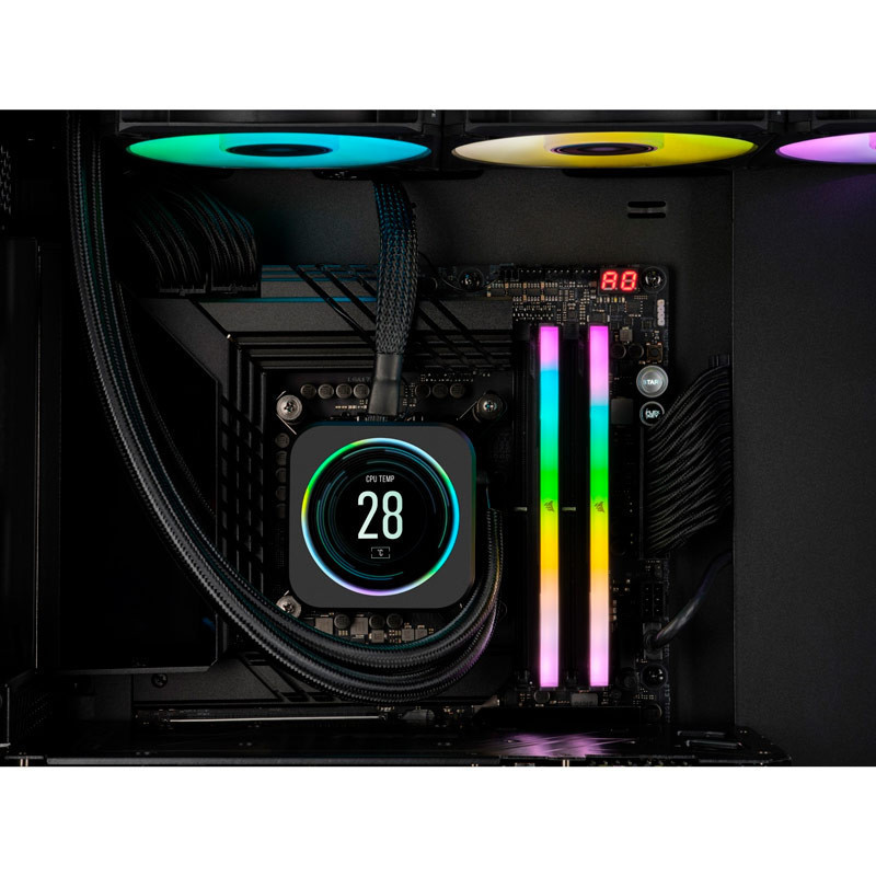 رم کامپیوتر DDR5 دو کاناله 7000 مگاهرتز CL40 کورسیر مدل Vengeance RGB ظرفیت 32 گیگابایت