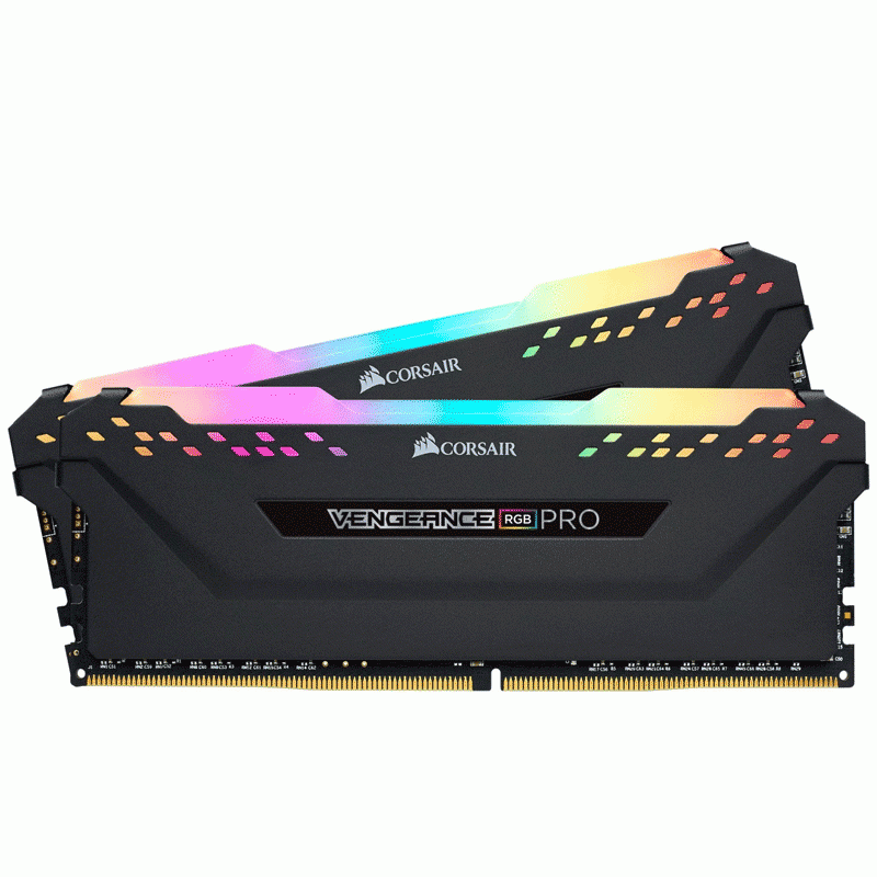 رم کامپیوتر DDR4 دو کاناله 3600 مگاهرتز CL16 کورسیر مدل Vengeance RGB Pro ظرفیت 64 گیگابایت