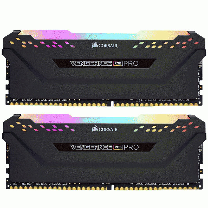 رم کامپیوتر DDR4 دو کاناله 3600 مگاهرتز CL16 کورسیر مدل Vengeance RGB Pro ظرفیت 64 گیگابایت