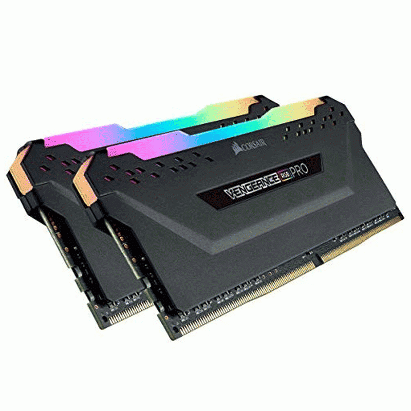 رم کامپیوتر DDR4 دو کاناله 3600 مگاهرتز CL16 کورسیر مدل Vengeance RGB Pro ظرفیت 64 گیگابایت