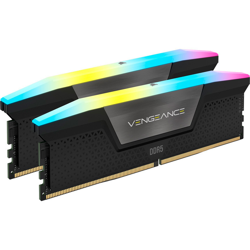 رم کامپیوتر DDR5 دو کاناله 6600 مگاهرتز CL38 کورسیر مدل Vengeance RGB ظرفیت 32 گیگابایت
