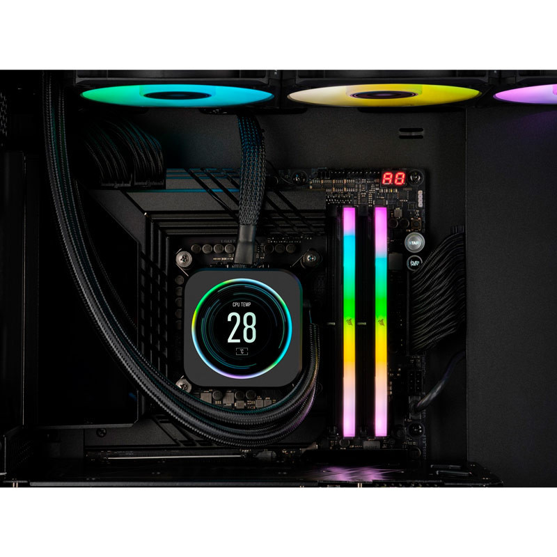 رم کامپیوتر DDR5 دو کاناله 6600 مگاهرتز CL38 کورسیر مدل Vengeance RGB ظرفیت 32 گیگابایت