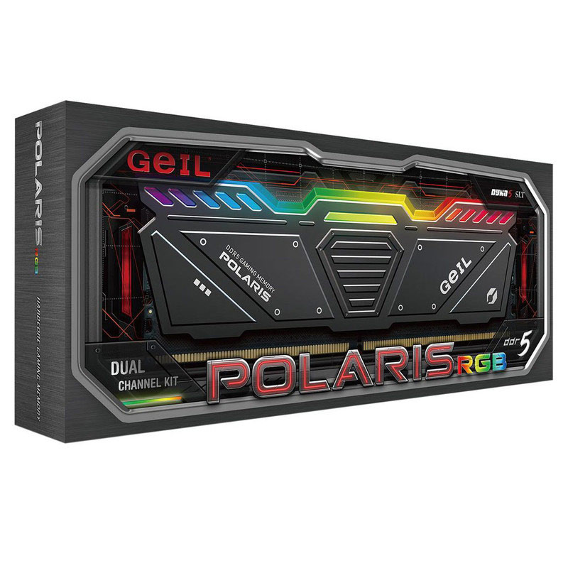 رم کامپیوتر DDR5 دو کاناله گیل سری Polaris RGB با ظرفیت 32 گیگابایت و فرکانس 5200 مگاهرتز