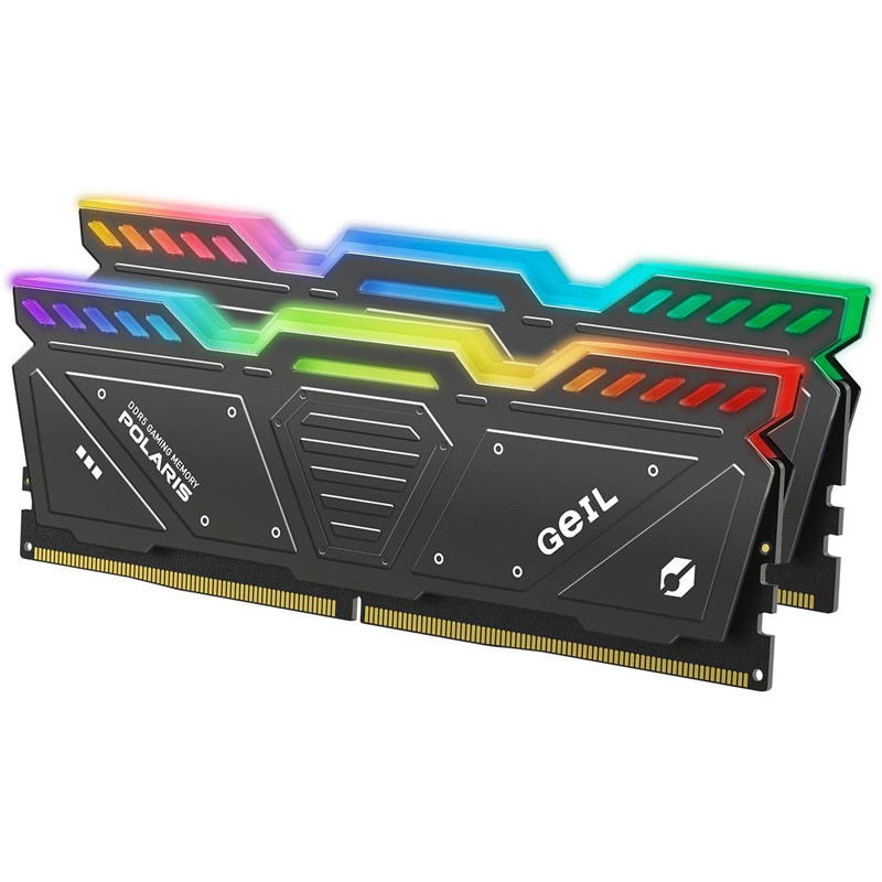 رم کامپیوتر DDR5 دو کاناله گیل سری Polaris RGB با ظرفیت 32 گیگابایت و فرکانس 5200 مگاهرتز