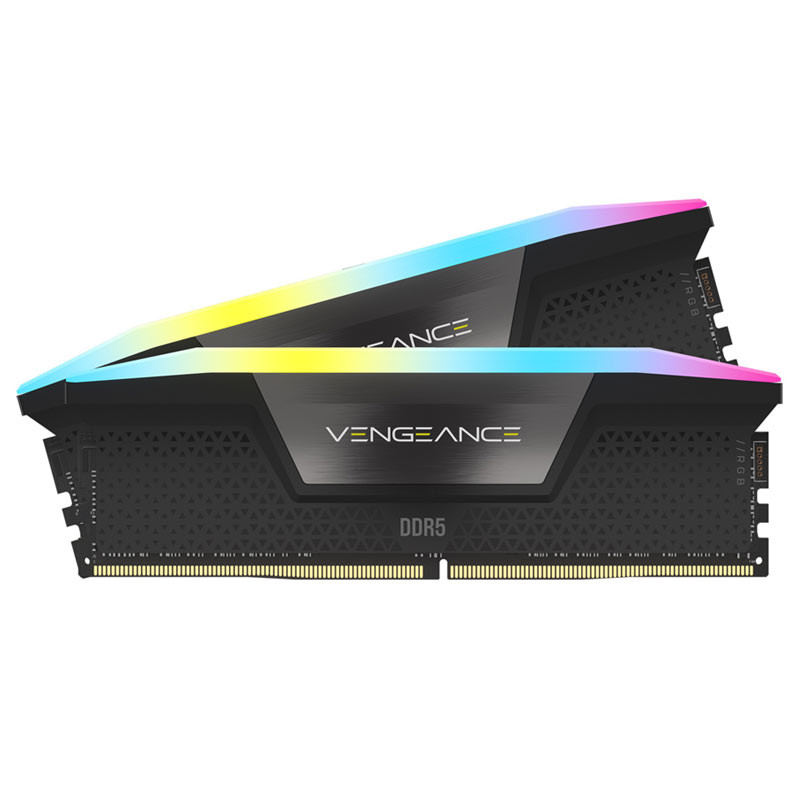 رم کامپیوتر DDR5 دو کاناله 5200 مگاهرتز CL40 کورسیر مدل Vengeance RGB ظرفیت ۳۲ گیگابایت