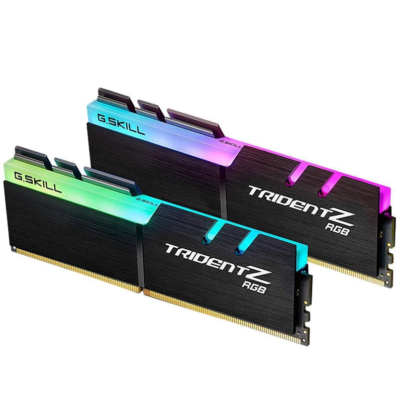 رم کامپیوتر DDR4 دو کاناله 3600 مگاهرتز CL18 جی اسکیل مدل TridentZ RGB ظرفیت 32 گیگابایت