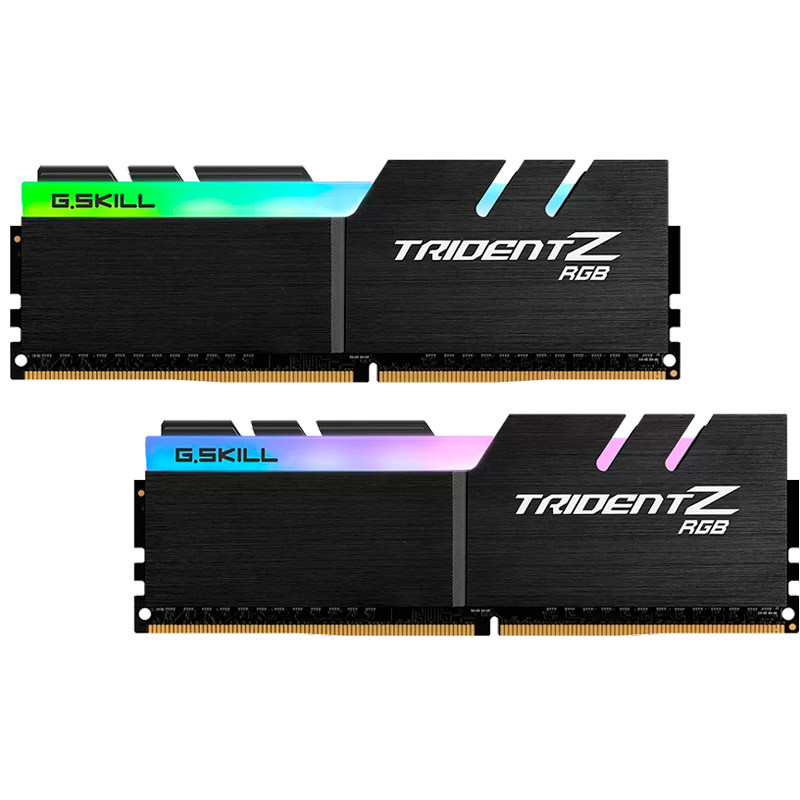 رم کامپیوتر DDR4 دو کاناله 3600 مگاهرتز CL18 جی اسکیل مدل TridentZ RGB ظرفیت 32 گیگابایت