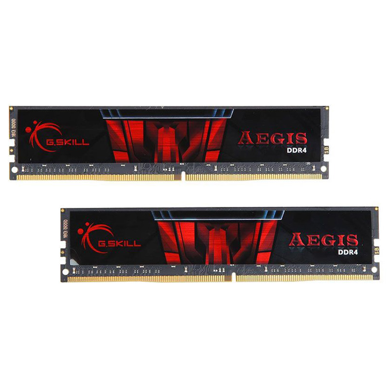 رم کامپیوتر DDR4 دو کاناله ۳۲۰۰ مگاهرتز CL16 جی اسکیل مدل Aegis ظرفیت ۳۲ گیگابایت