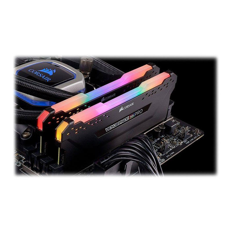 رم کامپیوتر DDR4 دو کاناله ۳۶۰۰ مگاهرتز CL18 کورسیر مدل Vengeance RGB Pro ظرفیت ۱۶ گیگابایت