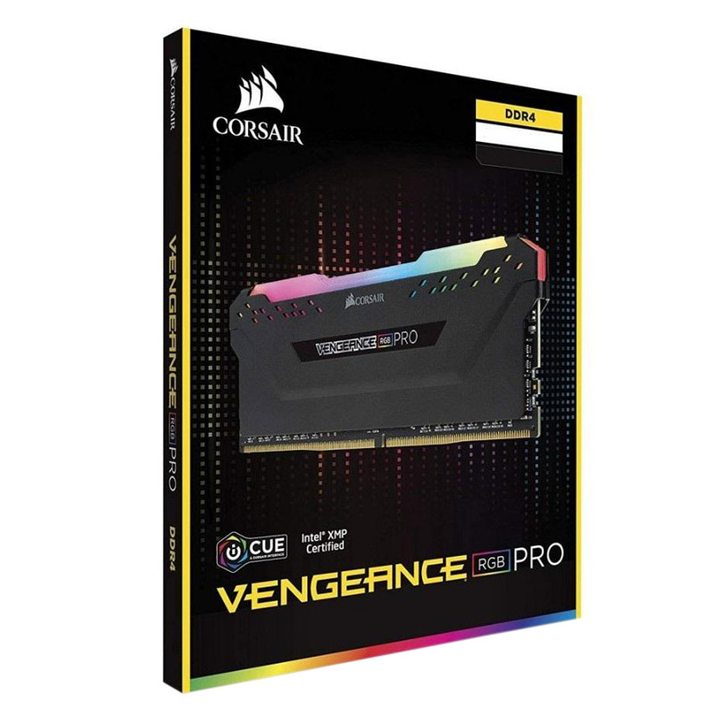 رم کامپیوتر DDR4 دو کاناله ۳۲۰۰ مگاهرتز CL16 کورسیر مدل Vengeance RGB Pro ظرفیت ۱۶ گیگابایت