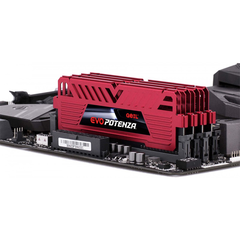 رم کامپیوتر DDR4 تک کاناله ۳۲۰۰ مگاهرتز گیل مدل EVO POTENZA با ظرفیت ۱۶ گیگابایت