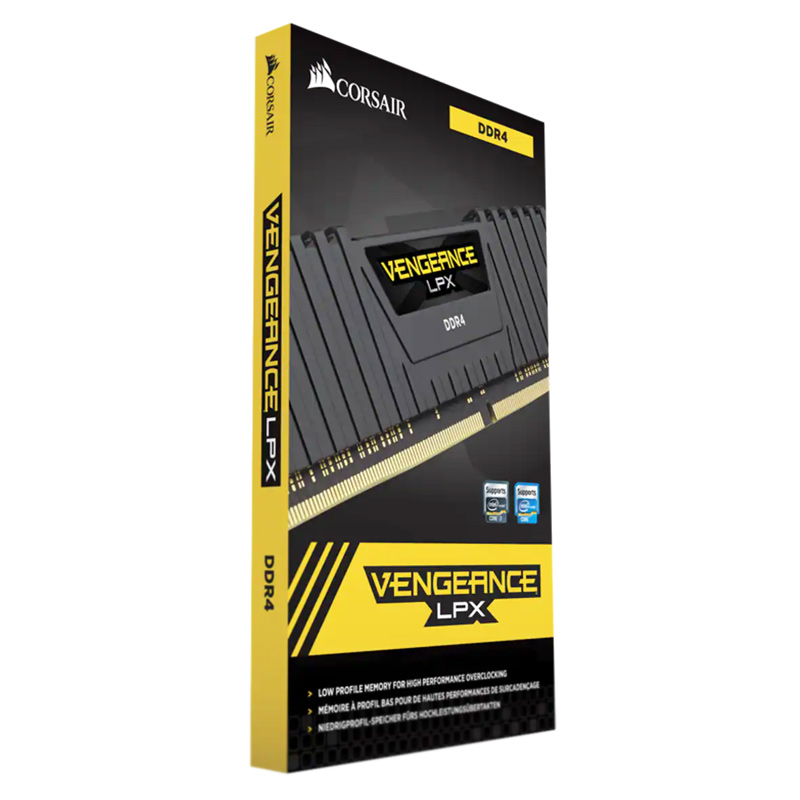 رم کامپیوتر DDR4 دو کاناله ۳۲۰۰ مگاهرتز CL16 کورسیر مدل Vengeance LPX ظرفیت ۱۶ گیگابایت