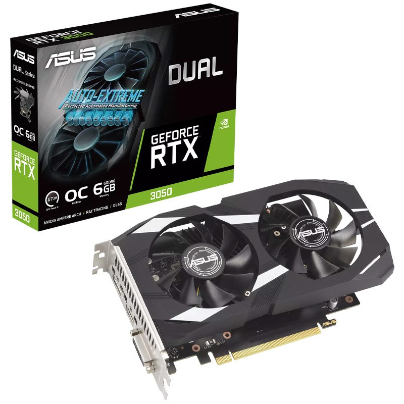 کارت گرافیک ایسوس مدل Dual GeForce RTX3050 OC با ظرفیت 6 گیگابایت