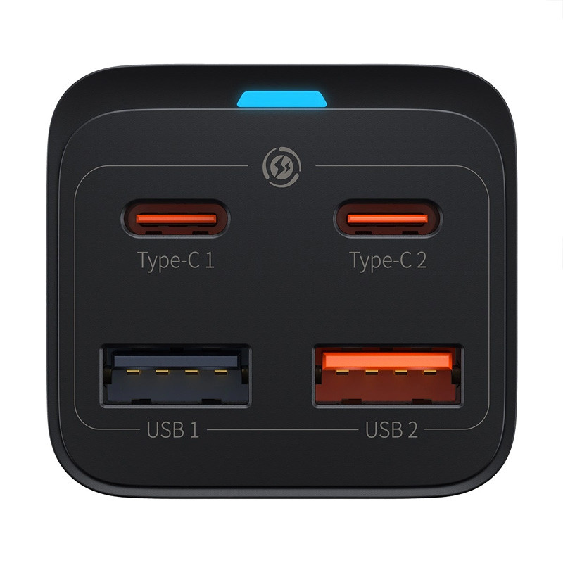 کلگی فست شارژ 4 پورت باسئوس سری GaN3 Pro Desktop مدل CCGP0401 به همراه کابل تبدیل تایپ سی
