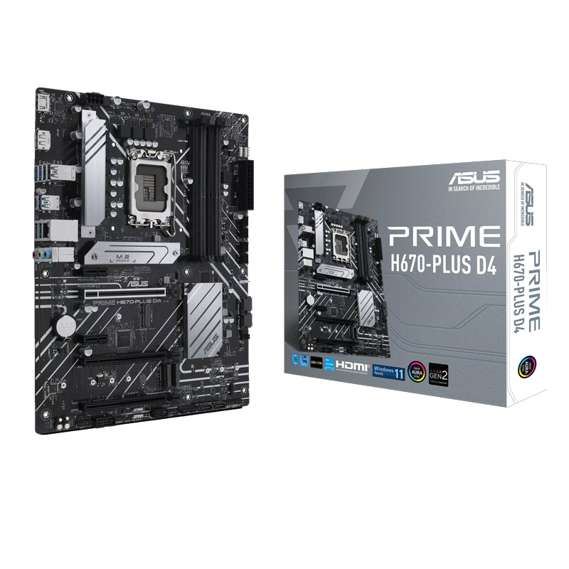 مادربورد ایسوس سری Prime مدل H670-PLUS D4 با سوکت پردازنده LGA 1700