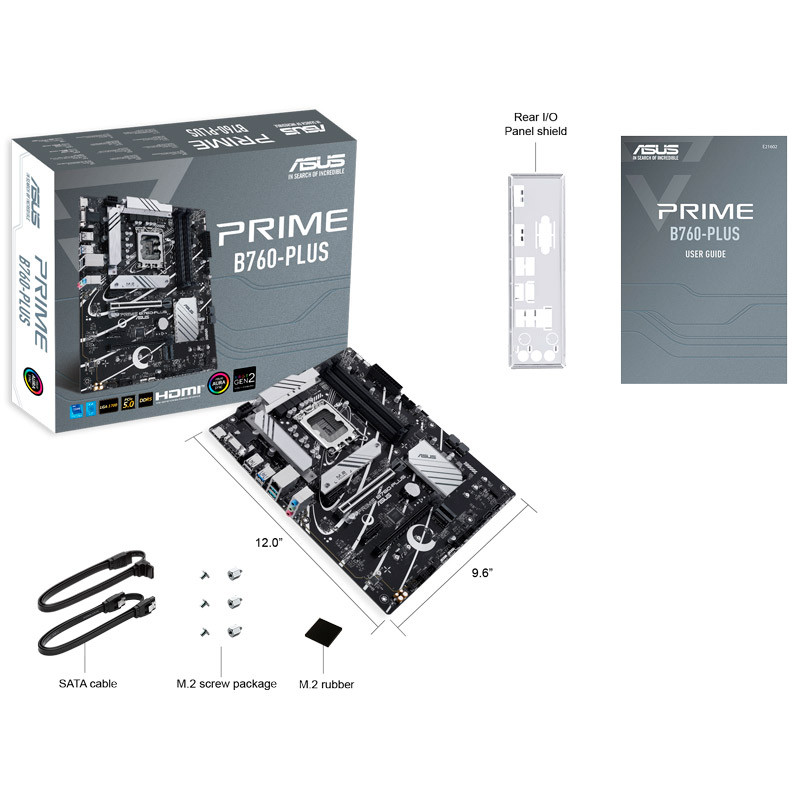 مادربورد ایسوس سری Prime مدل B760-Plus با سوکت پردازنده LGA 1700