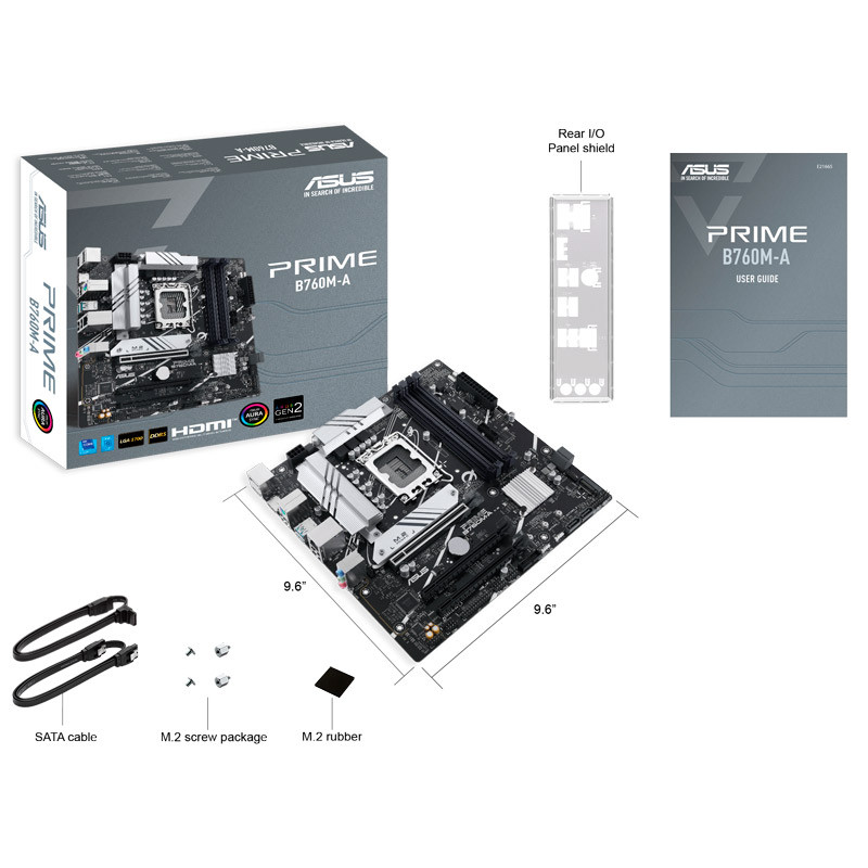 مادربورد ایسوس سری Prime مدل B760M-A با سوکت پردازنده LGA 1700