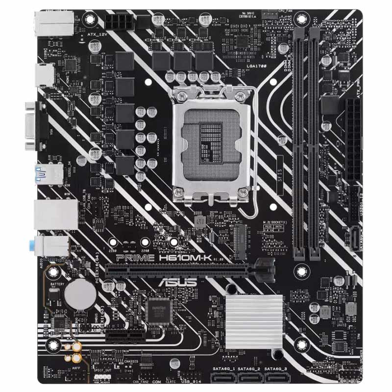 مادربورد ایسوس سری Prime مدل H610M-K D5 با سوکت پردازنده LGA 1700